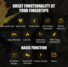 Load image into Gallery viewer, C21 Men Smart Watch 5ATM Waterproof for iPhone Android Phone - Black_1